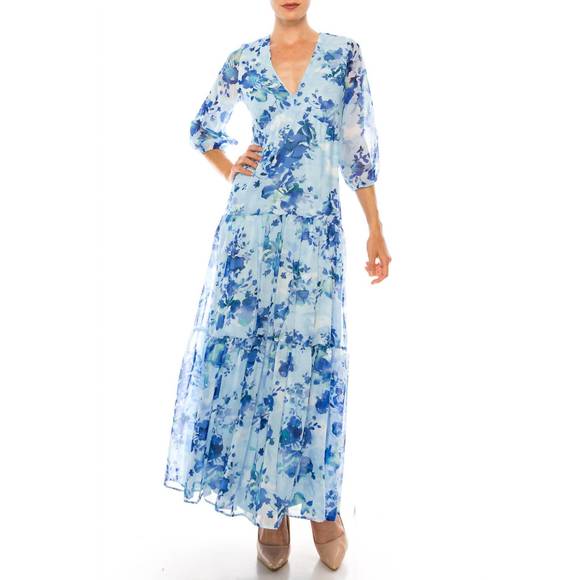 maison tara dresses 95788M - Knee-Length Crepe A-Line Dress fabric waist tie ribbon Maison Tara - 95055M Short